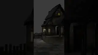 Bhoot bangla loop animation👻 #shorts #blender #3d #horrorshort #blenderforbegginer @_animator_newbie