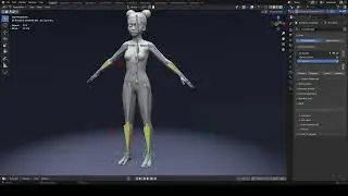 Stylized Girl Body Base Mesh – IK/FK Rig + Face Rig (Game & Animation Ready) [Shape Keys]