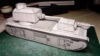 Building 🇫🇷FCM F1🇫🇷 (French Super Heavy Tank) #paperart #papercraft #tank #worldoftanks #papermodel