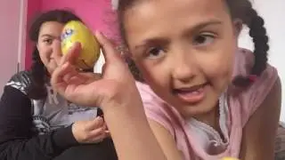 Opening up fake kinder eggs toto eggs new emoji eggs with princess Alesha new