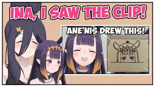 Ane'nis Saw the Clip of Her Drawings on Ina's Stream!