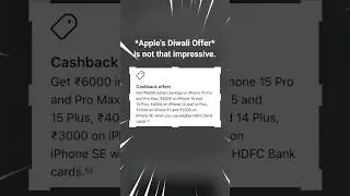 Apple's Diwali Sale on iPhone is baar.