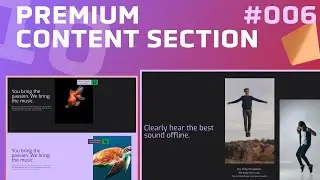 [#006] 10 Premium Content Section (2/2)  | vuejs 3 & tailwindcss
