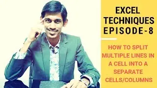 how to split multiple lines in a cell into a separate cells/columns