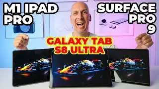 Three Of The Best Tablets Compared: Surface Pro Vs Galaxy Tab Ultra Vs iPad Pro.
