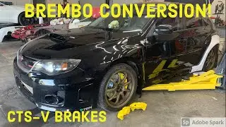 Building a US Marine his Dream Car!! Part 3: WRX Brembo conversion