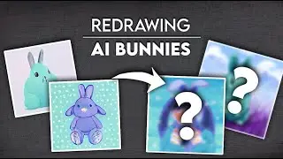 Redrawing AI-generated stuff: Mint Blueberry Bunnies