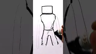 stickman to TITAN TV man upgrade speed drawing 