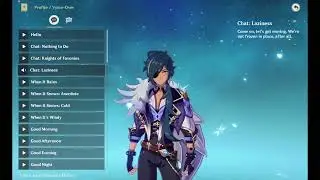 Kaeya voice-over: Chat: Laziness  (Genshin Impact eng)
