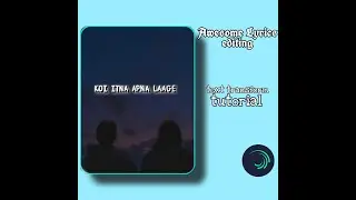 Trending Text Transform +Fractal warp Lyrics Totorial || Clean edit Totorial Alight Motion || #1