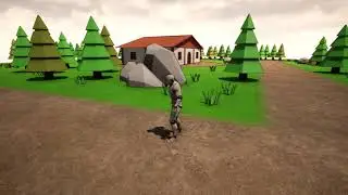 Unreal Engine - Low Poly Map + Outline Shader