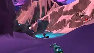 Fracked Gameplay on Quest 3 (Skiing)