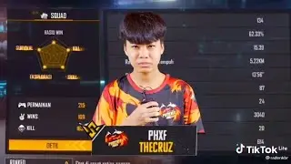 NGERI!!! JEDAG JEDUG PROFIL FF THECRUZ PHXF RASIO KD RANK SQUADNYA 15.39, GILA COYY