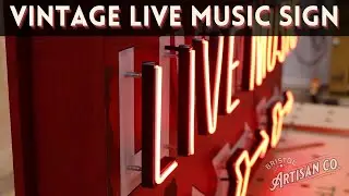 Making a Vintage, Aged, & Distressed Neon (LED) Sign with Plywood