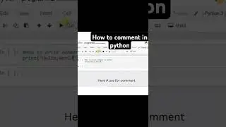 Comment in python | Intelligence Logic