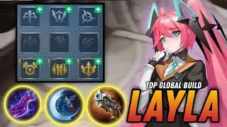 LAYLA EMBLEM AND BUILD 2023 | LAYLA BEST BUILD 2023 | MOBILE LEGENDS