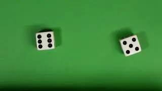Dice Roll On Green Screen