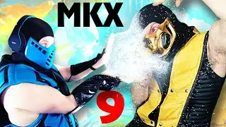 Scorpion and Sub-Zero Fight while playing MORTAL KOMBAT X Chapter 9 | MK1 PARODY!
