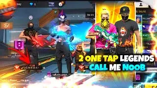 2 one tap legends call me bot 1v2 room Match 😡😏 గాలిచామా || 2 master players call me noob