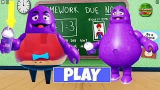 NEW GRIMACE MR STINKY ESCAPE | OBBY Walkthrogh Full GAMEPLAY 