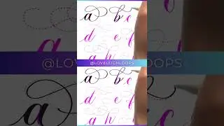 Calligraphy Alphabet Flourishing In Procreate 
