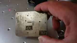 Лазерная гравировка фото на волоконном гравёре. Программа EzCad Laser engraving photo