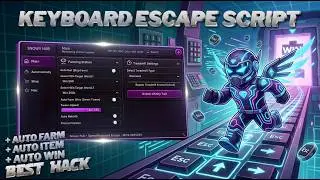 Speed Keyboard Escape Script 2026 / Auto Collect + Treadmill Farm + Anti-AFK / Working Hack