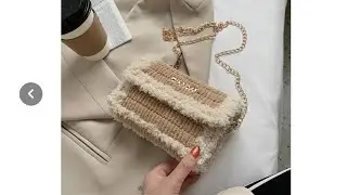 ВЯЗАНАЯ СУМКА НА ЛЕТО. вязаные сумки спицами сумка через плечо. сумка из шнура.