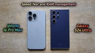 Iphone 16 Pro Max vs Galaxy S24 Ultra. Speed and RAM Management Tests.