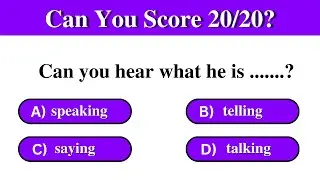 Mixed grammar quiz | can you score 20/20?|elementary level test|#1