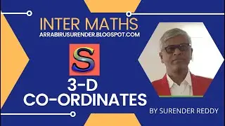 Part-2 Inter Maths 1B| 3-D CO-ORDINATES, SOLVED PROBLEMS #Class11Maths