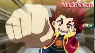 [AMV] Beyblade Burst Sparking Episode 10. Free vs Hyuga. Nightcore ~Dollhouse