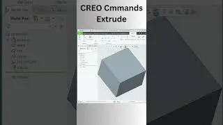 CREO Commands: Extrude #creoparametric #creotutorial