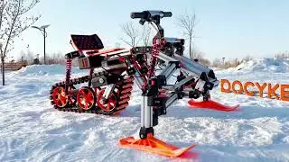 DOCYKE DIY Trackmobile on snowy weather!