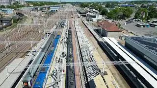 Poland / Railway station - Olsztyn Główny (Construction) 18/05/2024. 4K dji mini 3 pro