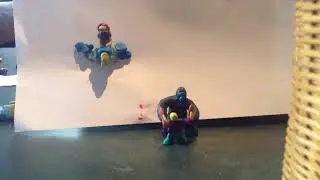 lasha vs S.H.C/clay stop motion animation