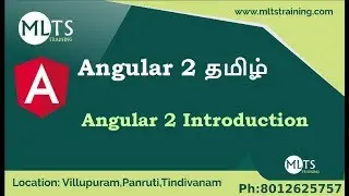 angular 2 introduction in tamil | MLTS Training