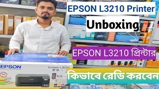 EPSON ECOTANK L3210 PRINTER | Full Set-up | Unbox Ink-Filling Print & Installation