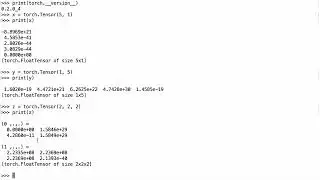torch create tensor: Construct a PyTorch Tensor - PyTorch Tutorial