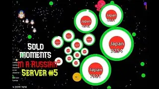 Agar.io - Playing in a Russian dead Server #5