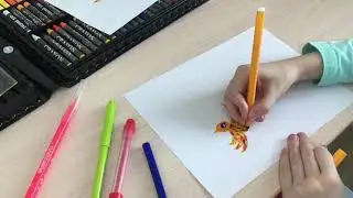 Рисуем Жар-птицу (ускоренная версия)
