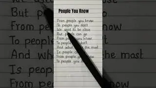 People You Know ~ Selena Gomez song 🎵 lyrics 