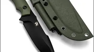 Odenwolf AMBULO Fixed Blade Survival Knife with Kydex Sheath and Fire Starter