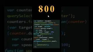 Animated Counters Using JavaScript  