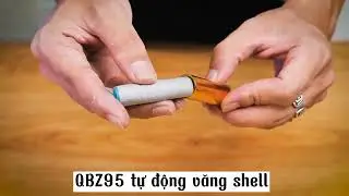 Súng đạn xốp QBZ95 tự động, văng shell #toy #toygun #gift