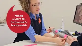 Making a Splint for De Quervain's Tenosynovitis