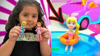 Polly Pocket Villa Havuzunda Köpük Partisi Yapıyor