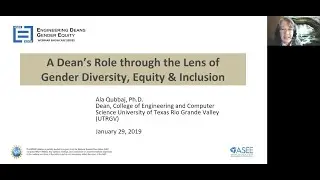 A Dean’s Role through the Lens of Gender, Diversity, Equity & Inclusion