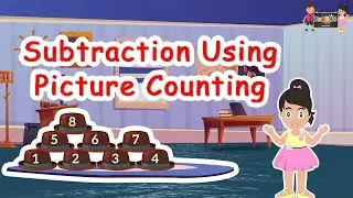 Subtraction Using Objects |Subtract with Objects kids | KooBoo | Mathematic | English Kids Learning