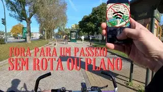 Fora para um passeio sem rota ou plano